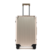 TREK Aluminum Suitcase Champagne