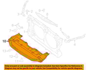 NISSAN OEM 13-15 Altima Radiator Support Splash Shields-Under Cover 758903TA0A