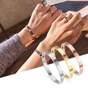 Love Series Bracelet Bangle Screw Design Hinge Stainless Steel Jewelry