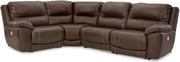Dunleith 4-Piece Power Reclining Sectional In Chocolate