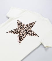 Leopard Star Boyfriend Tee Sale