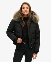 Everest Hooded Bomber Jacket | Black