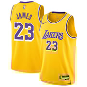 LeBron James Los Angeles Lakers Nike Youth Swingman Jersey - Icon Edition - Gold