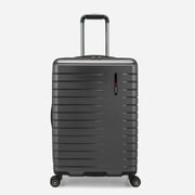 Archer Medium Checked Luggage Suitcase with 4 Spinner Wheels