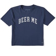 Women's Beer Me Arch Short Sleeve Crusher Boxy Tee