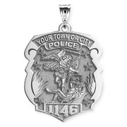 Saint Michael Personalized Police Badge with Department & Badge Number