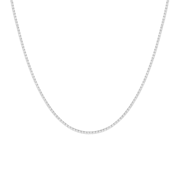 Petite Lab Grown White Sapphire Tennis Necklace