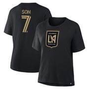 Women's LAFC Son Heung-Min Fanatics Black Name & Number T-Shirt