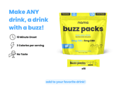 Buzz Packs™ [THC and CBD Powder Drink Mix]