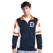 Men's Detroit Tigers Starter Navy/Orange Contender Tricot Full-Zip Track Jacket