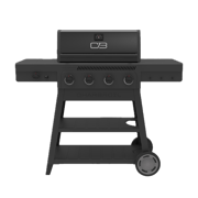 Performance Series 4 Burner Gas Grill w/ Side Burner, Charbroil, Black, 463218125
