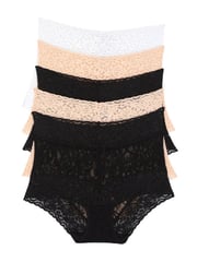 Signature Stretch Lace Hi-Waisted Boyleg Panty 5-Pack
