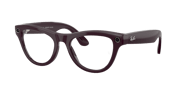 RW4014 Ray-Ban Meta Skyler Mystic Violet - Unisex Sunglasses, Clear/Amethyst Lens