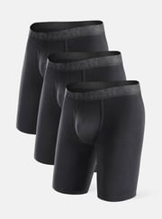 Bamboo Breathable Boxer Briefs 8" (3-Pack)