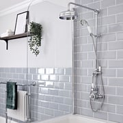 Milano Elizabeth - Traditional Triple Exposed Thermostatic Shower with Grand Rigid Riser Rail - Choice of Bath Spout and Finish