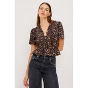 Portia Short Sleeve Cheetah