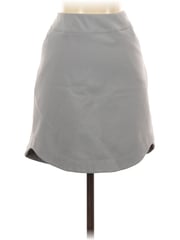 Adidas 100% Polyester Gray Faux Leather Skirt Size M