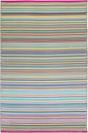 Cancun - Candy  Striped Outdoor Rug for Patio