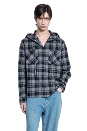 Check Hooded overshirt