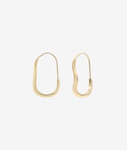 Mia Wave Hoop Earring