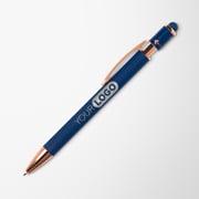 Engraved Etta Fidget Stylus Pen with Rose Gold Trim
