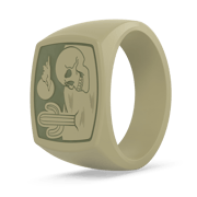 Grand Signet Silicone Ring - Bone & Bloom