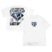 Men's UFC White Dustin Poirier One Last Dance Boxy T-Shirt