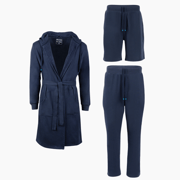 Ultimate Combo - Luxury Men's Bathrobe, Shorts & Pants