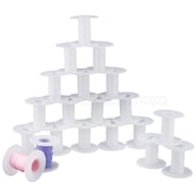 OLYCRAFT 20Pcs Plastic Empty Spools Plastic Wire Bobbins Thread Wire Spools Bobbins Empty Wire Spools Plastic Bobbins for Embroidery Thread Yarn
