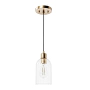 Lochemeade Clear Seeded Glass 1 Light Mini Pendant