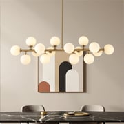 Glass Globes Linear Chandelier