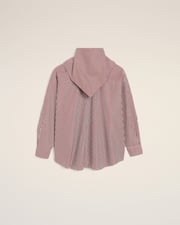 Burgundy Cotton Long Sleeves Striped Bandana Blouse
