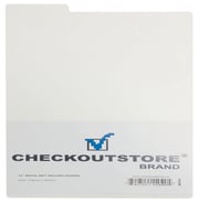 CheckOutStore White Plastic Record Dividers for 12" LP Vinyl 33 RPM
