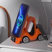 4 in 1 Forklift Fast Wireless Charging Station Dock for iPhone, AirPods & Apple Watch by INSPECIAL HOME