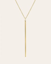 14k Gold Bar Necklace