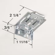 Mounting Bracket for Cellular Honeycomb and Pleated Shades With a 1 13/16" Headrail
