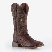 Dan Post Chocolate Kylo Full Quill Ostrich Boots