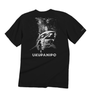 Ukupanipo Shark God - Black Short Sleeve Crewneck T-Shirt