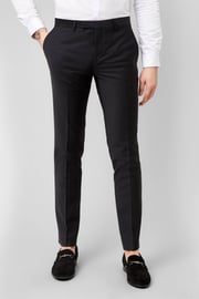 Slate Skinny Fit Black Dinner Trousers