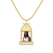 Custom Tombstone Photo Pendant