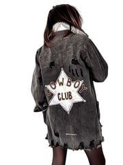 'Cowboy Club' Denim Jacket