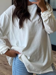 Oversized Washed Long Sleeve