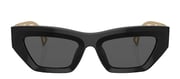 Versace VE 4432U GB1/87 Fashion Plastic Black Sunglasses with Grey Lens
