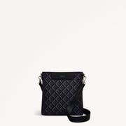 Southwell Gardens Fabric Small Ziptop Crossbody Bag in Black - 110297