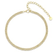 DIAMOND PAVE MINI LINK NECKLACE