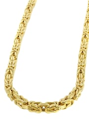 Solid Byzantine Chain - 14K Gold