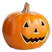 Halloween Jack-o'-Lantern Orange Blow Mold Pumpkin, 16"