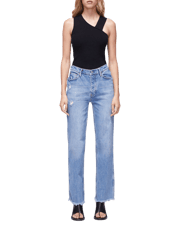 Women's RLXD Straight in Vintage Blue Frayed Hem