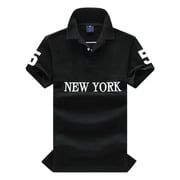 Wholesale 2154 Summer New Polos Shirts European and American Men's Short Sleeves CasualColorblock Cotton Large Size Embroidered Fashion T-Shirts S-2XL