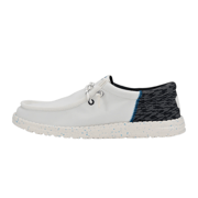 Hey Dude Men's Wally Funk White Jersey Jacquard Shoe